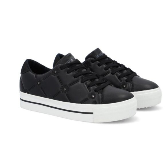 Desigual Women's Sneakers In Black 230541 Size 7.5 - Picture 2 of 7